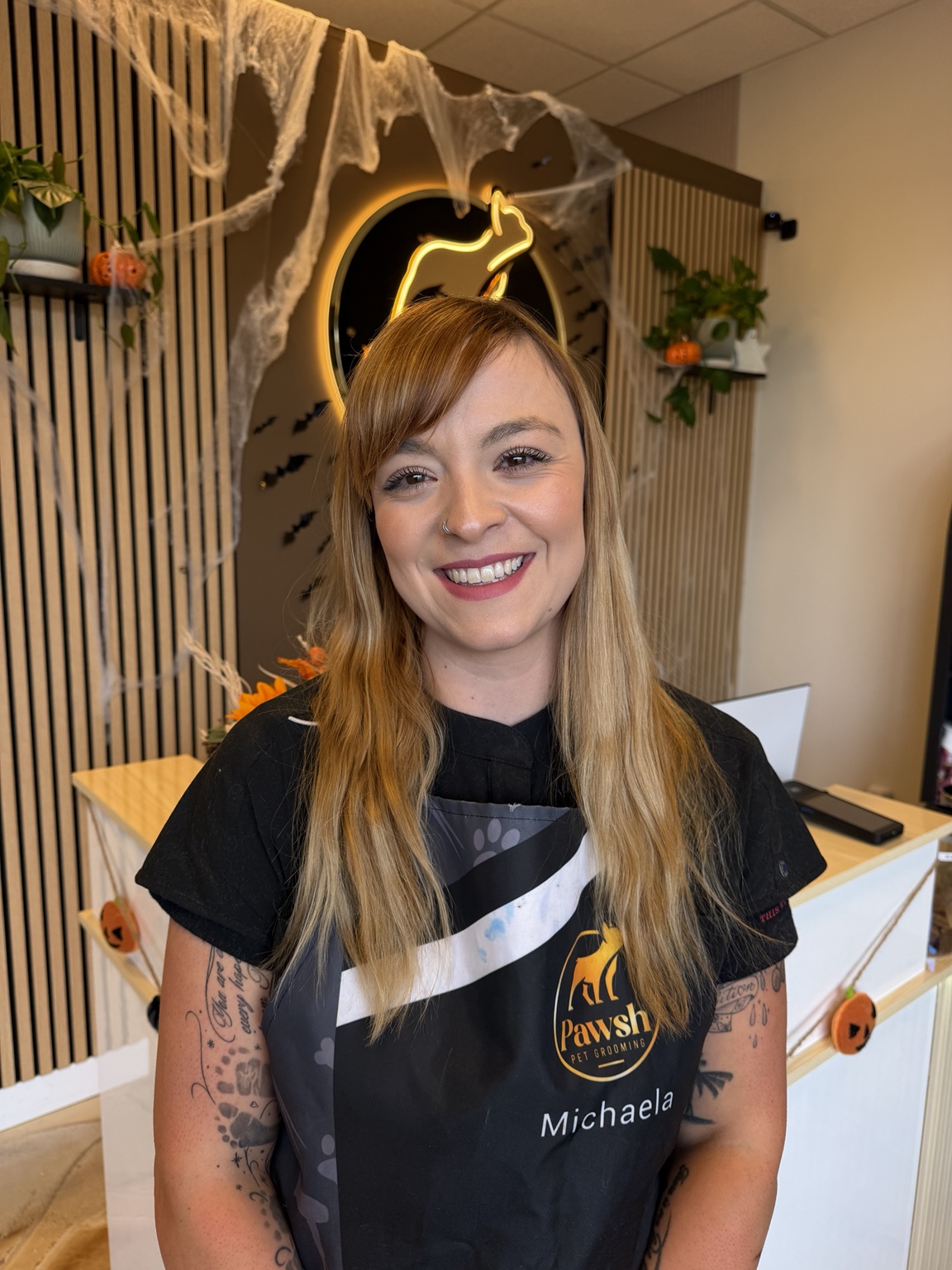 Michaela Elder, groomer at Pawsh Pet Grooming
